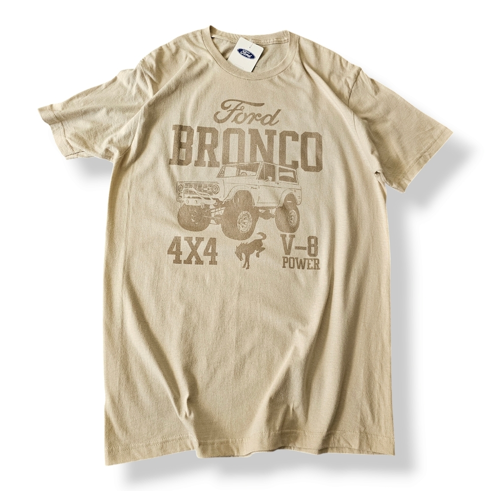 Ford Beige Bronco 4x4 V-8 Tee